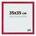 Fotokader 35x35cm Rood MDF Bologna Voorzijde Maat | Yourdecoration.be