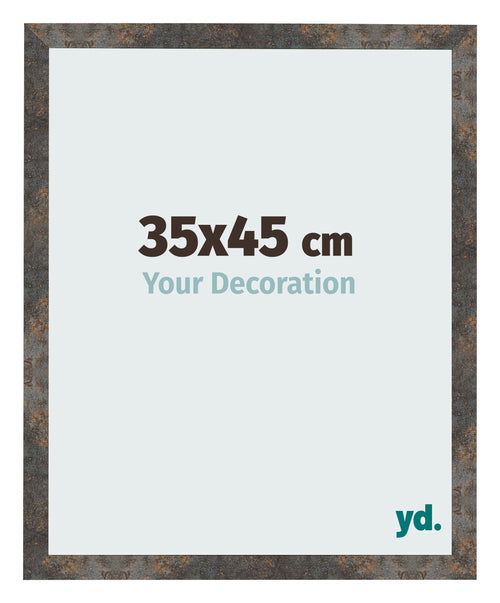 Fotokader 35x45 cm Geoxideerd Metaal MDF Bologna Voorzijde Maat | Yourdecoration.be