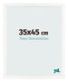Fotokader 35x45 cm Wit Hoogglans MDF Bologna Voorzijde Maat | Yourdecoration.be