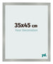 Fotokader 35x45cm Aluminium Geborsteld MDF Bologna Voorzijde Maat | Yourdecoration.be