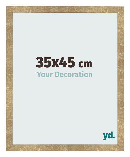 Fotokader 35x45cm Goud Antiek MDF Bologna Voorzijde Maat | Yourdecoration.be