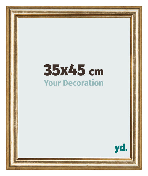 Fotokader 35x45cm Goud Antiek MDF Lazio Voorzijde Maat | Yourdecoration.be