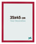 Fotokader 35x45cm Rood MDF Bologna Voorzijde Maat | Yourdecoration.be
