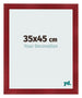 Fotokader 35x45cm Wijnrood Geveegd MDF Pisa Voorzijde Maat | Yourdecoration.be