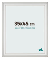 Fotokader 35x45cm Wit Geveegd MDF Lazio Voorzijde Maat | Yourdecoration.be