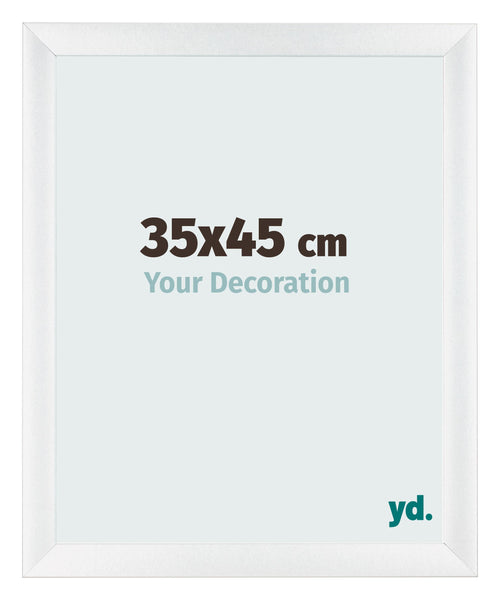 Fotokader 35x45cm Wit Hoogglans MDF Pisa Voorzijde Maat | Yourdecoration.be