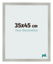 Fotokader 35x45cm Zilver Mat MDF Bologna Voorzijde Maat | Yourdecoration.be