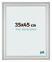 Fotokader 35x45cm Zilver Mat MDF Lazio Voorzijde Maat | Yourdecoration.be