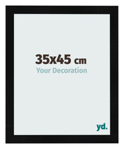 Fotokader 35x45cm Zwart Hoogglans MDF Pisa Voorzijde Maat | Yourdecoration.be