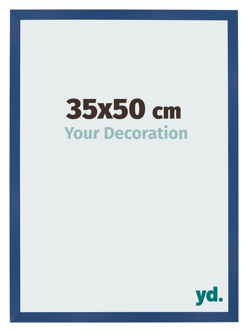 Fotokader 35x50 cm Donkerblauw MDF Bologna Voorzijde Maat | Yourdecoration.be