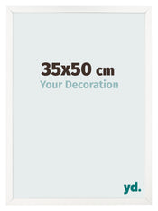 Fotokader 35x50 cm Wit Hoogglans MDF Bologna Voorzijde Maat | Yourdecoration.be