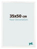 Fotokader 35x50 cm Wit Hoogglans MDF Bologna Voorzijde Maat | Yourdecoration.be