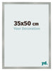 Fotokader 35x50cm Aluminium Geborsteld MDF Bologna Voorzijde Maat | Yourdecoration.be