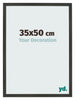 Fotokader 35x50cm Antraciet MDF Bologna Voorzijde Maat | Yourdecoration.be