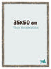 Fotokader 35x50cm Blauw Goud Gemeleerd MDF Bologna Voorzijde Maat | Yourdecoration.be