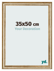 Fotokader 35x50cm Goud Antiek MDF Lazio Voorzijde Maat | Yourdecoration.be
