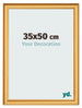Fotokader 35x50cm Goud Mat MDF Lazio Voorzijde Maat | Yourdecoration.be