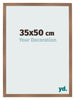 Fotokader 35x50cm Koper Decor MDF Bologna Voorzijde Maat | Yourdecoration.be