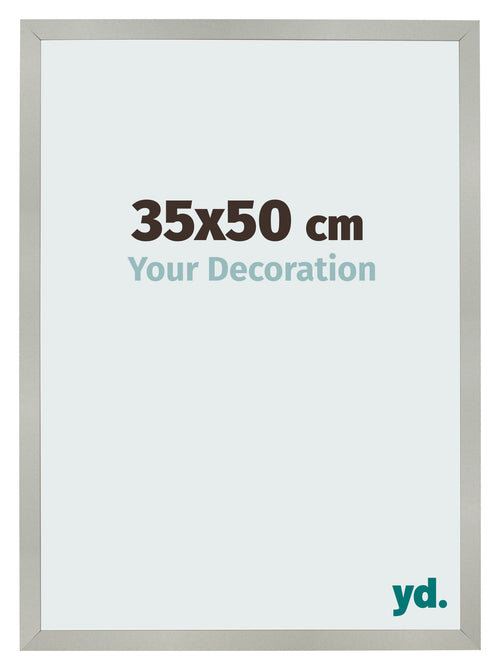 Fotokader 35x50cm Zilver Mat MDF Bologna Voorzijde Maat | Yourdecoration.be