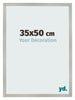 Fotokader 35x50cm Zilver Mat MDF Bologna Voorzijde Maat | Yourdecoration.be