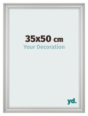 Fotokader 35x50cm Zilver Mat MDF Lazio Voorzijde Maat | Yourdecoration.be