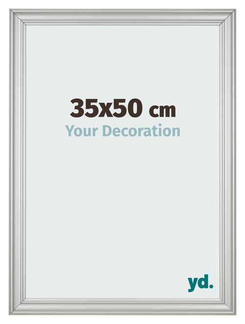 Fotokader 35x50cm Zilver Mat MDF Lazio Voorzijde Maat | Yourdecoration.be