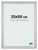 Fotokader 35x50cm Zilver Mat MDF Lazio Voorzijde Maat | Yourdecoration.be
