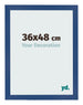 Fotokader 36x48 cm Donkerblauw MDF Bologna Voorzijde Maat | Yourdecoration.be