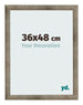 Fotokader 36x48 cm Metaal Vintage MDF Bologna Voorzijde Maat | Yourdecoration.be