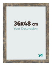 Fotokader 36x48cm Blauw Goud Gemeleerd MDF Bologna Voorzijde Maat | Yourdecoration.be