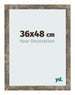 Fotokader 36x48cm Blauw Goud Gemeleerd MDF Bologna Voorzijde Maat | Yourdecoration.be