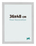Fotokader 36x48cm Edelstaal MDF Bologna Voorzijde Maat | Yourdecoration.be