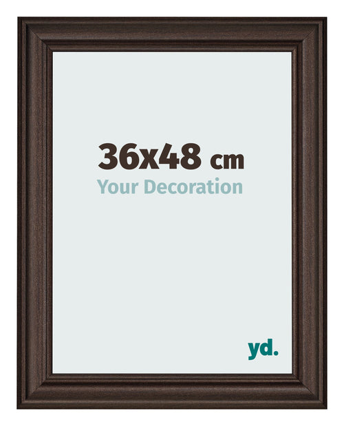 Fotokader 36x48cm Eiken Donker MDF Lazio Voorzijde Maat | Yourdecoration.be