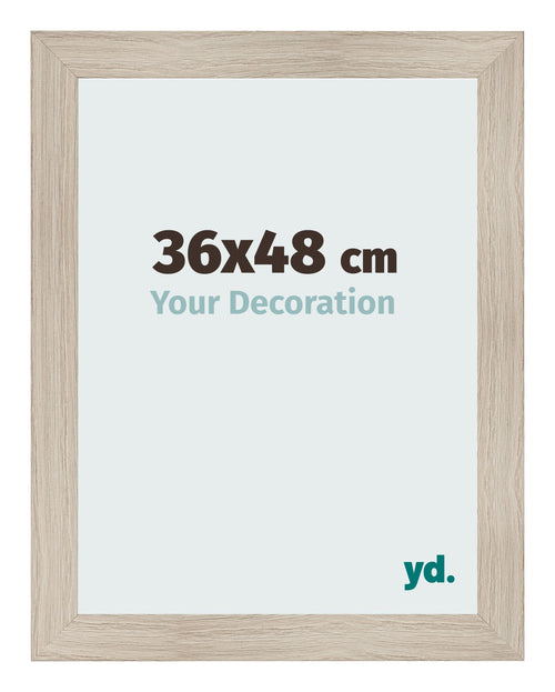 Fotokader 36x48cm Eiken Licht MDF Pisa Voorzijde Maat | Yourdecoration.be