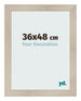 Fotokader 36x48cm Eiken Licht MDF Pisa Voorzijde Maat | Yourdecoration.be