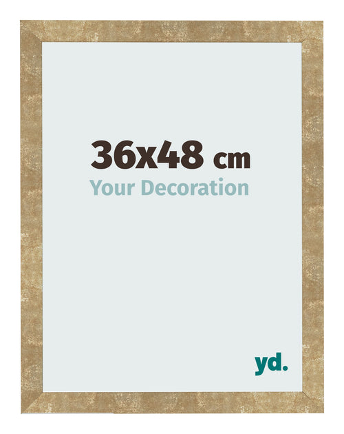 Fotokader 36x48cm Goud Antiek MDF Bologna Voorzijde Maat | Yourdecoration.be