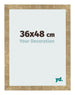 Fotokader 36x48cm Goud Antiek MDF Bologna Voorzijde Maat | Yourdecoration.be
