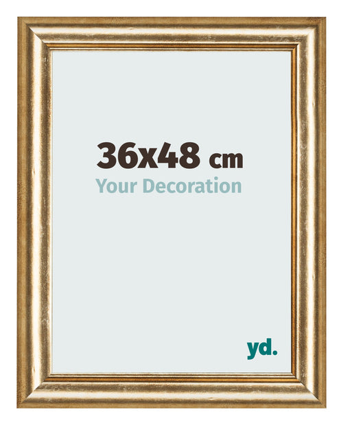 Fotokader 36x48cm Goud Antiek MDF Lazio Voorzijde Maat | Yourdecoration.be