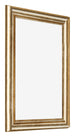 Fotokader 36x48cm Goud Antiek MDF Lazio Voorzijde Schuin | Yourdecoration.be