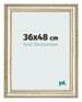 Fotokader 36x48cm Metaalglans MDF Lazio Voorzijde Maat | Yourdecoration.be