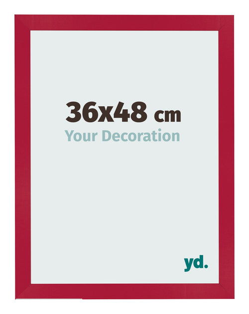 Fotokader 36x48cm Rood MDF Bologna Voorzijde Maat | Yourdecoration.be
