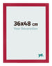 Fotokader 36x48cm Rood MDF Bologna Voorzijde Maat | Yourdecoration.be
