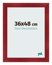 Fotokader 36x48cm Wijnrood Geveegd MDF Pisa Voorzijde Maat | Yourdecoration.be