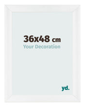 Fotokader 36x48cm Wit Hoogglans MDF Pisa Voorzijde Maat | Yourdecoration.be