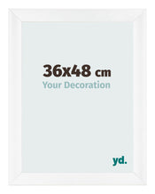 Fotokader 36x48cm Wit Mat MDF Pisa Voorzijde Maat | Yourdecoration.be