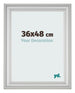 Fotokader 36x48cm Zilver Mat MDF Lazio Voorzijde Maat | Yourdecoration.be