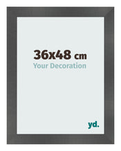 Fotokader 36x48cm Zwart Mat MDF Pisa Voorzijde Maat | Yourdecoration.be