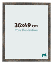 Fotokader 36x49 cm Geoxideerd Metaal MDF Bologna Voorzijde Maat | Yourdecoration.be