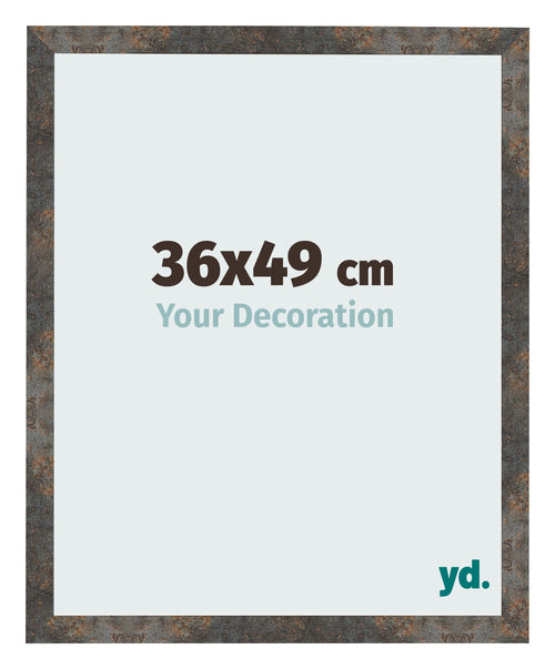 Fotokader 36x49 cm Geoxideerd Metaal MDF Bologna Voorzijde Maat | Yourdecoration.be