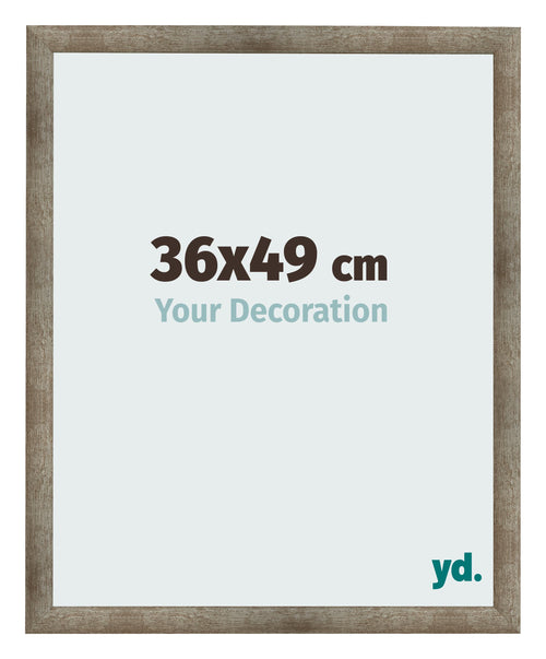 Fotokader 36x49 cm Metaal Vintage MDF Bologna Voorzijde Maat | Yourdecoration.be
